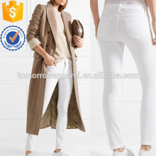 Weiße Mid-Rise Skinny Jeans Herstellung Großhandel Mode Frauen Bekleidung (TA3055P)